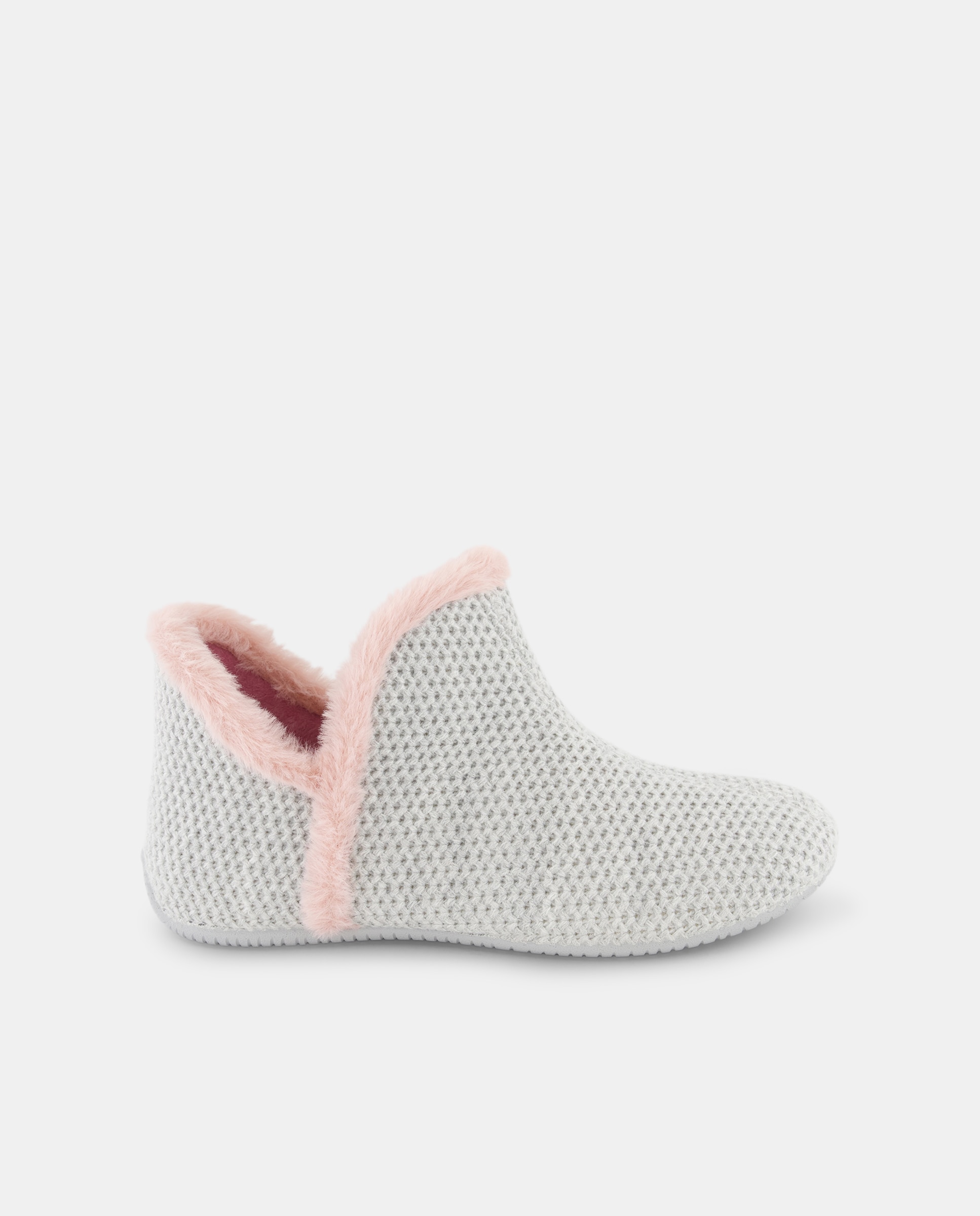 Imagen 0 de Zapatillas de casa de mujer tipo botín con pelo
