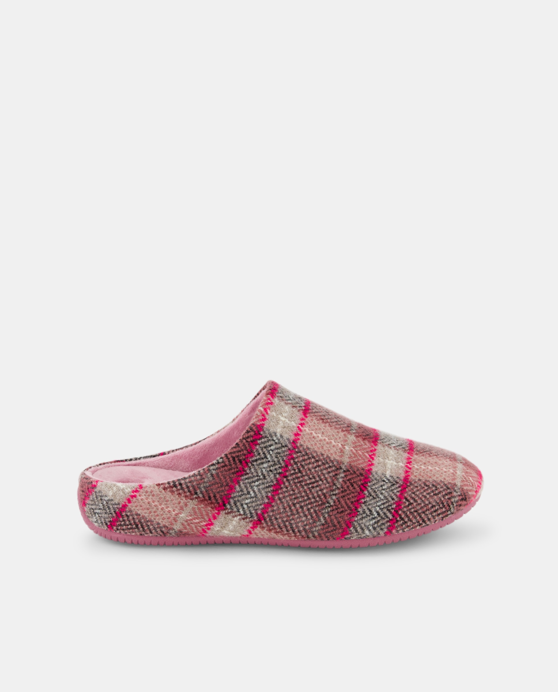 Imagen 0 de Zapatillas de casa de mujer con cuadros