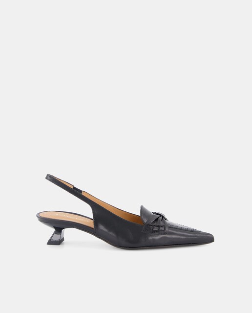 Imagen 0 de Mocasines de tacón de mujer destalonados