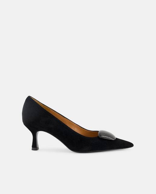 Imagen 0 de Zapatos de salón de mujer con tacón y adorno metálico