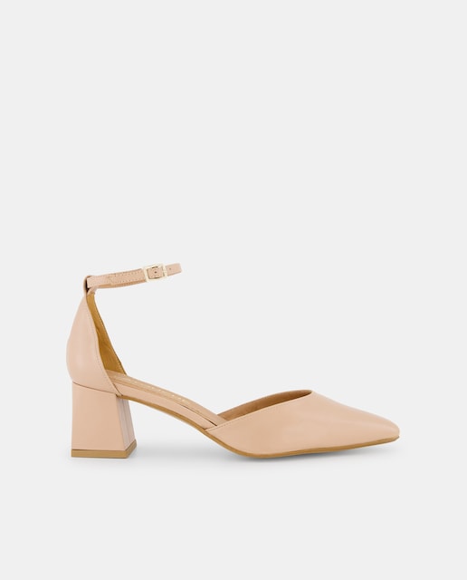 Imagen 0 de Zapatos de salón de mujer en piel con tacón bloque