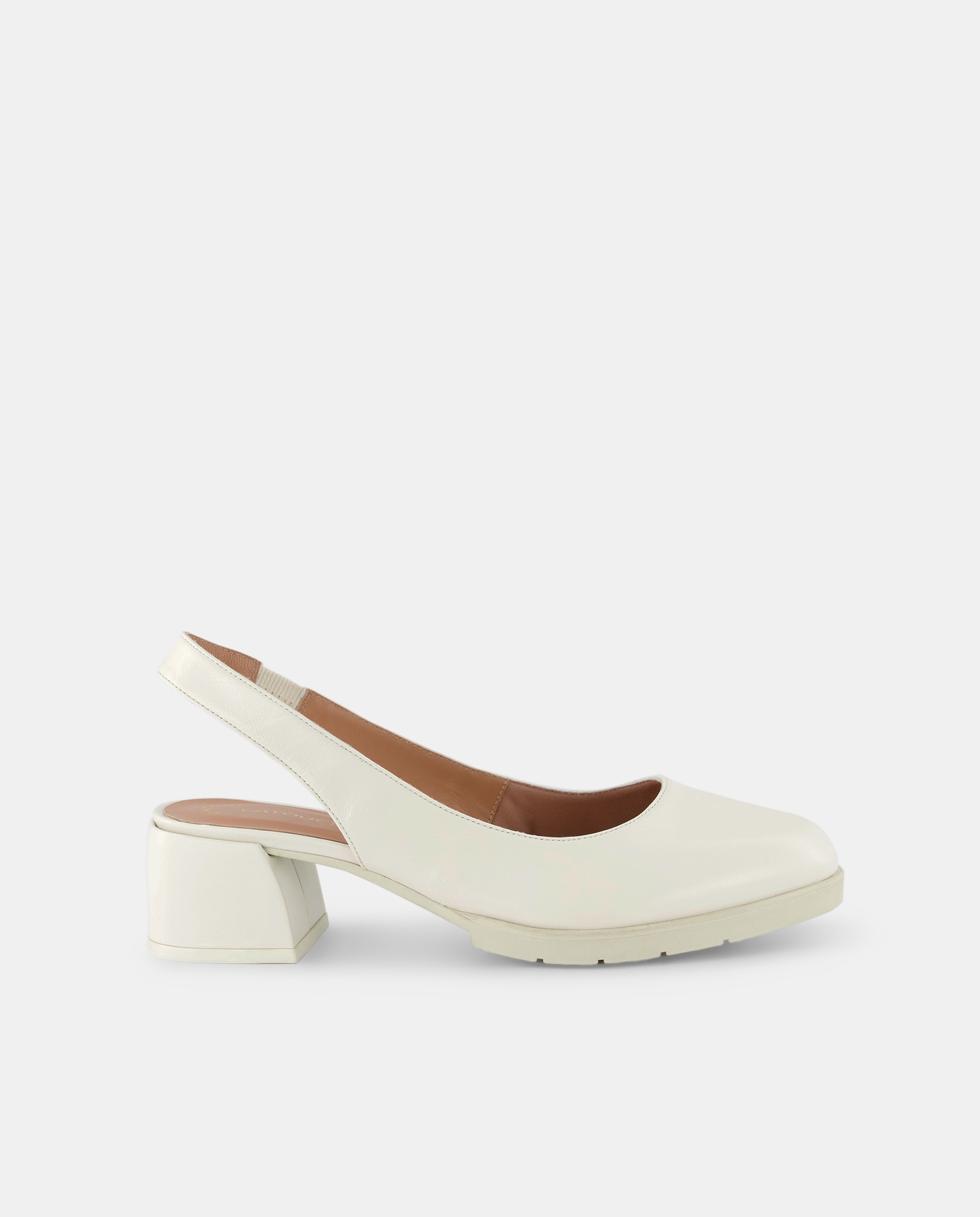Imagen 0 de Zapatos de tacón destalonados de mujer con plataforma