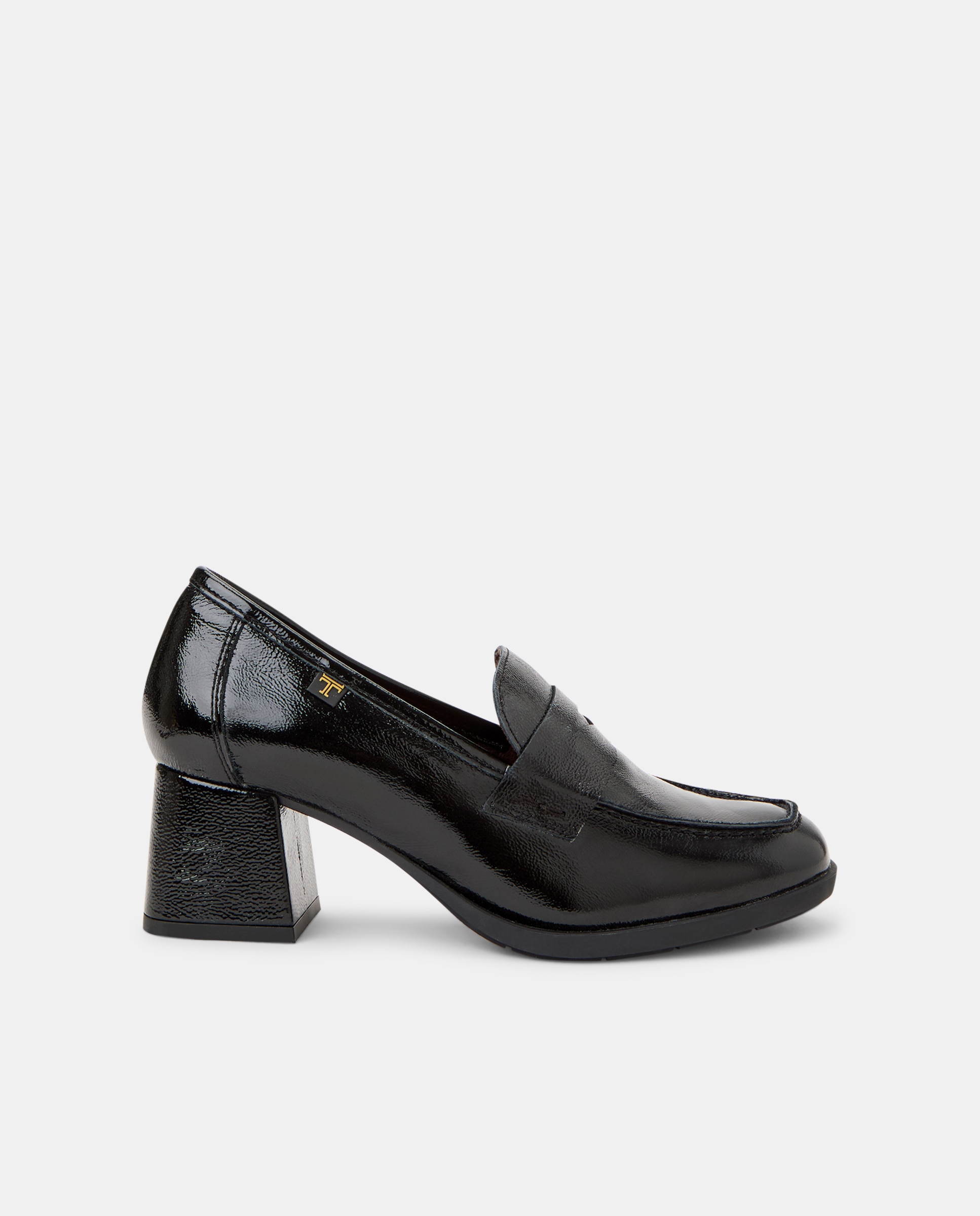 Imagen 0 de Mocasines de tacón de mujer con tacón forrado