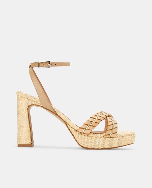 Imagen 0 de Sandalias de tacón de mujer en piel - Línea Atelier