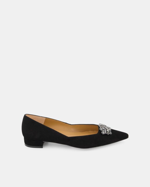 Imagen 0 de Zapatos planos de mujer con adorno de brillo