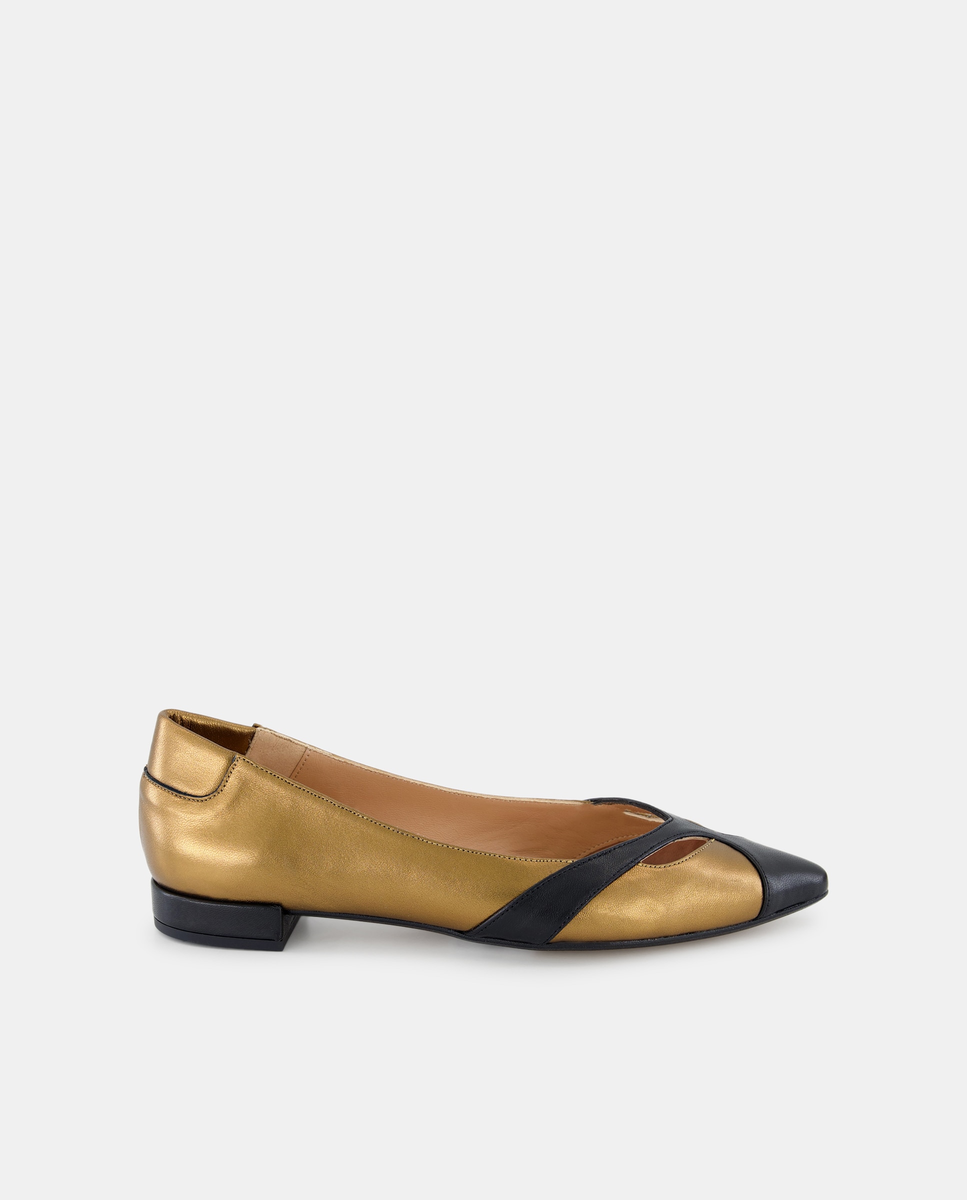 Imagen 0 de Zapato plano de mujer, combinado puntera.