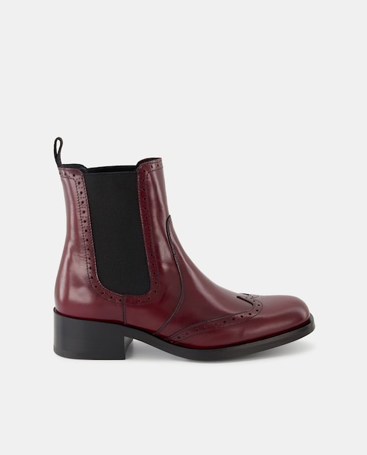 Imagen 0 de Botines chelsea de mujer con picados