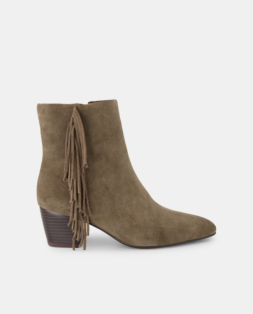 Imagen 0 de Botines de mujer con tacón y flecos