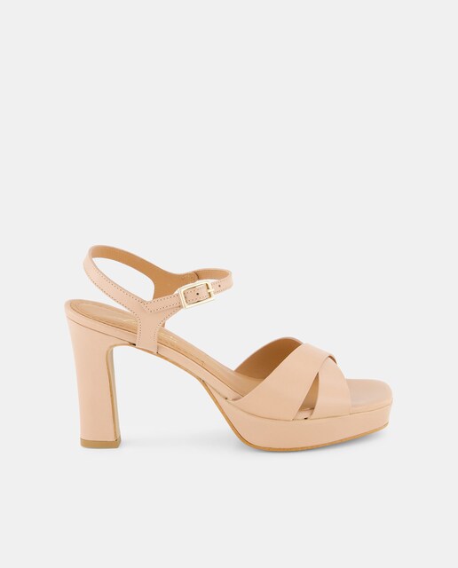 Imagen 0 de Sandalias de mujer con plataforma y tacón fino