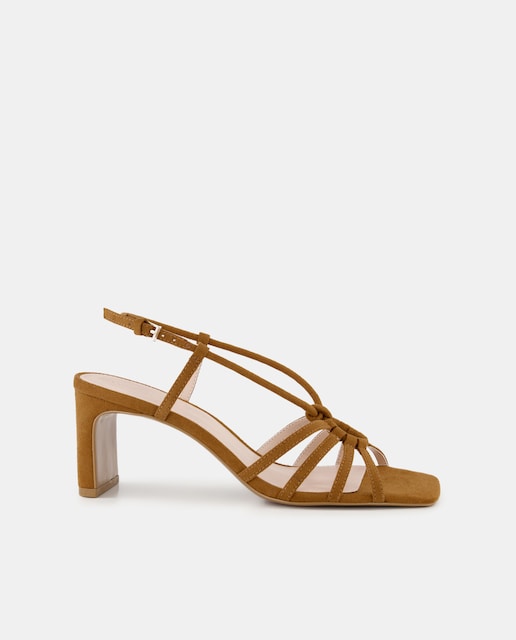 Imagen 0 de Sandalias tipo esclava con tacón de mujer
