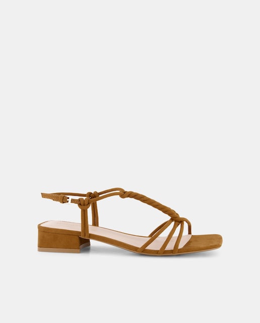 Imagen 0 de Sandalias de mujer con tacón y trenza