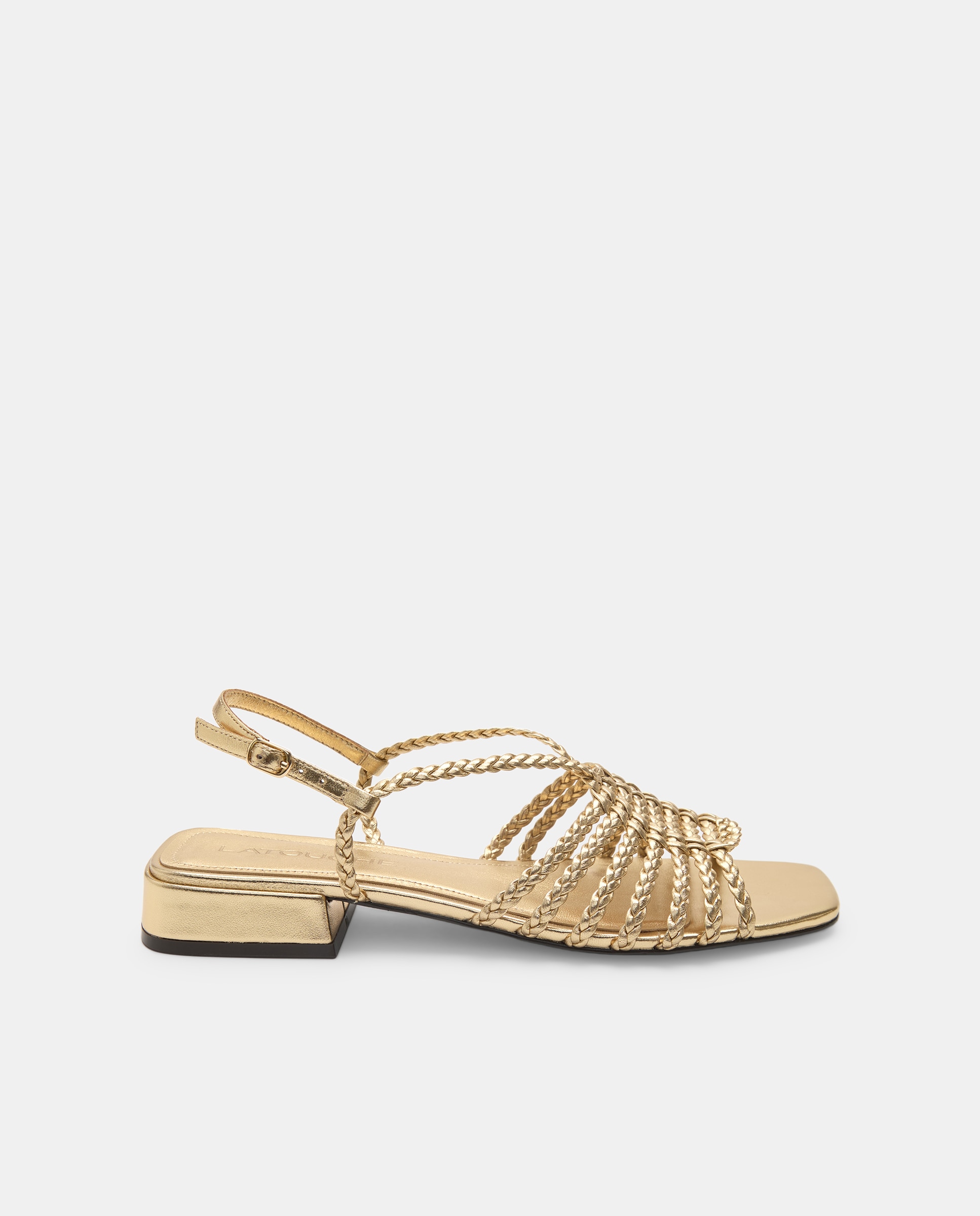 Imagen 0 de Sandalias de tacón de mujer con trenzados