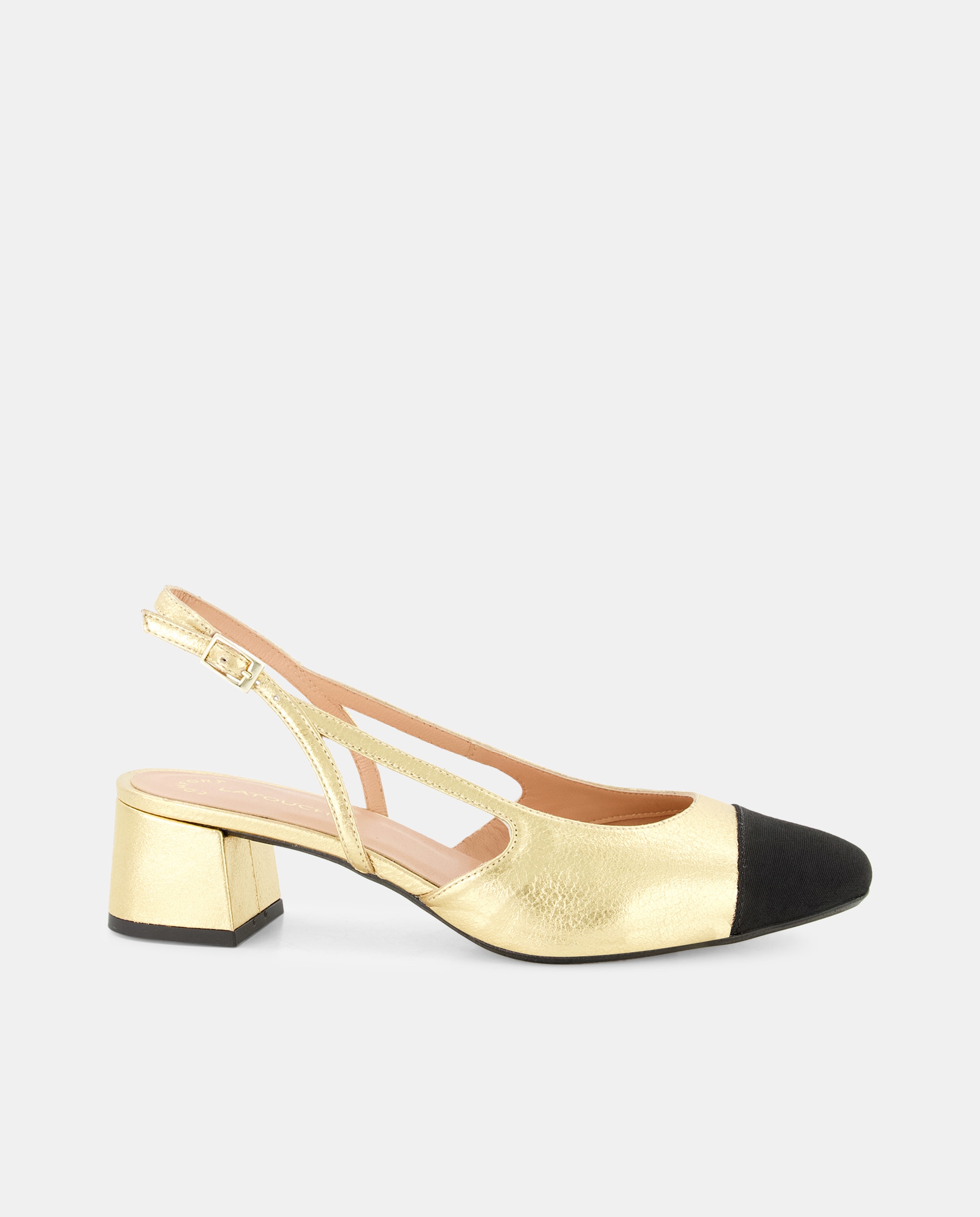 Imagen 0 de Zapatos de salón de mujer destalonados con tacón bloque - Línea Comfort