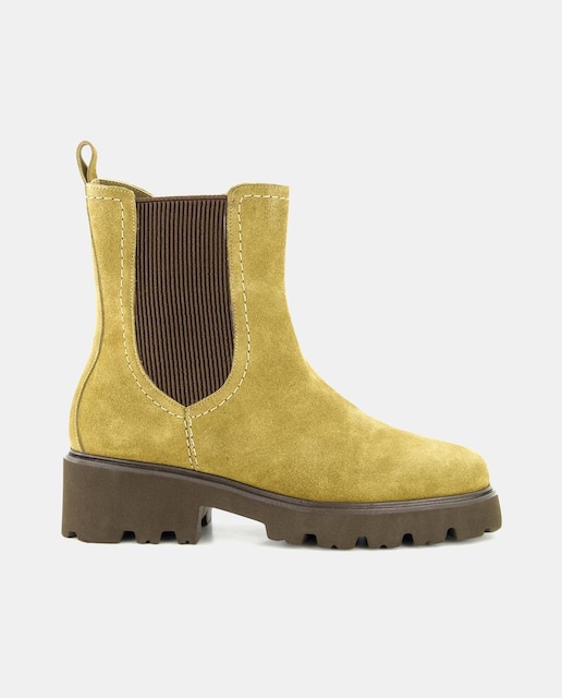 Imagen 0 de Botines de mujer tipo chelsea en serraje con cremallera - Línea Comfort
