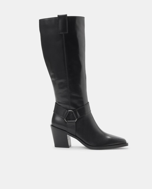 Imagen 0 de Botas de tacón de mujer con puntera cuadrada