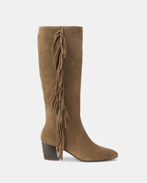 Imagen 0 de Botas de mujer con tacón y flecos