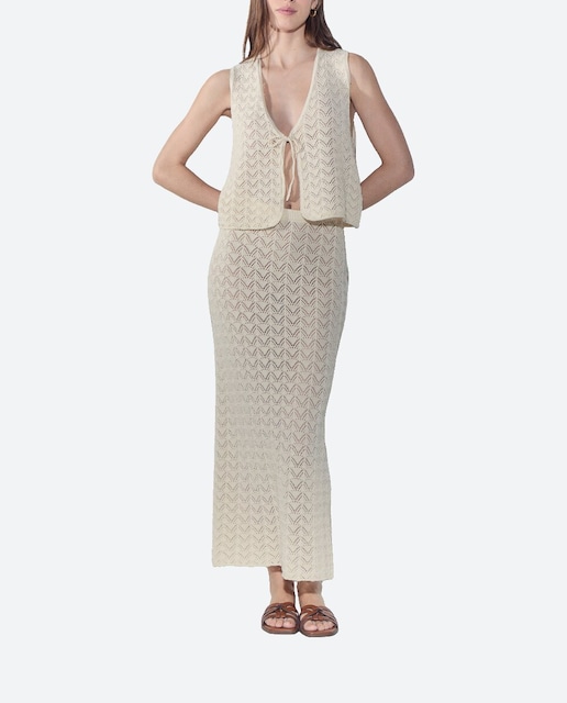 Imagen 0 de Falda de punto para playa