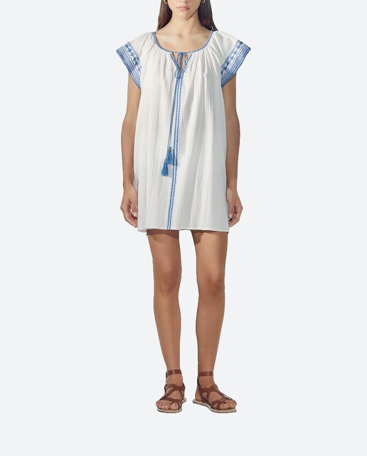 Imagen 0 de Kaftán con bordado de colores