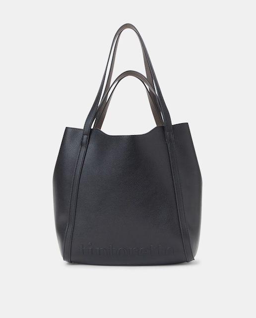 Imagen 0 de Bolso shopper reversible bicolor con neceser