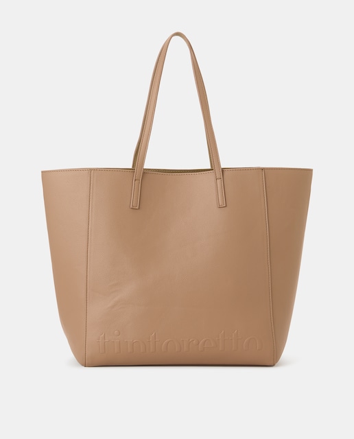 Imagen 0 de Bolso shopper reversible bicolor con neceser