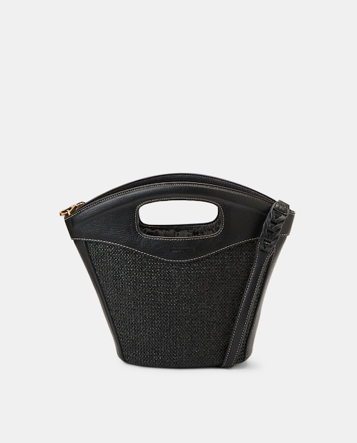 Imagen 0 de Capazo mediano efecto rafia con saco interior