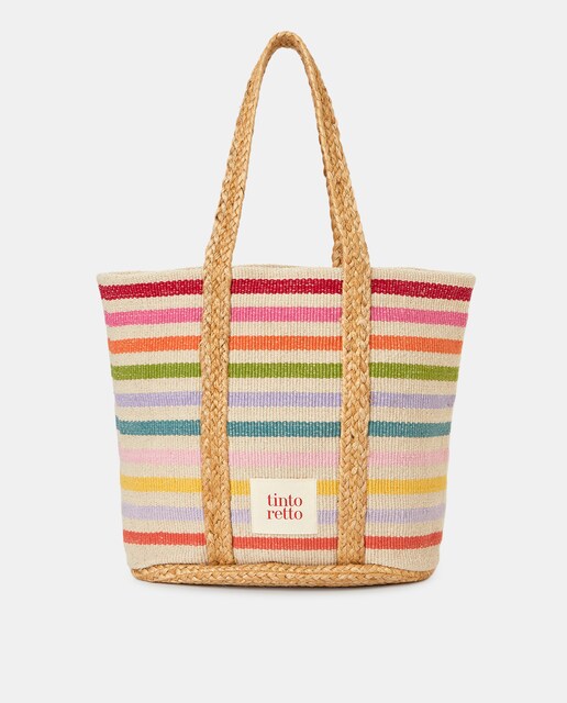 Imagen 0 de Bolso shopping canvas rombos