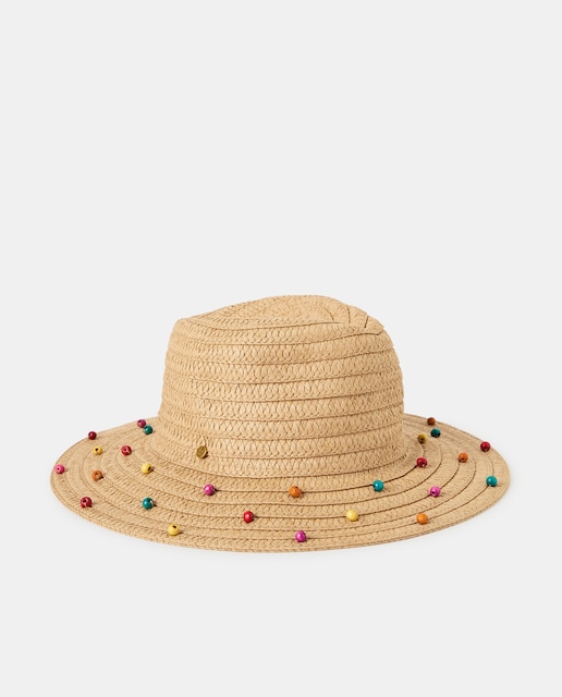 Imagen 0 de Sombrero con detalle de abalorios