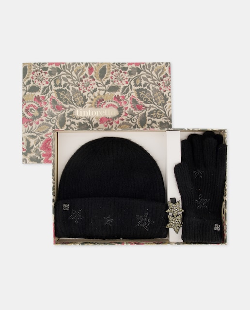 Imagen 0 de Caja guantes, beanie y horquilla