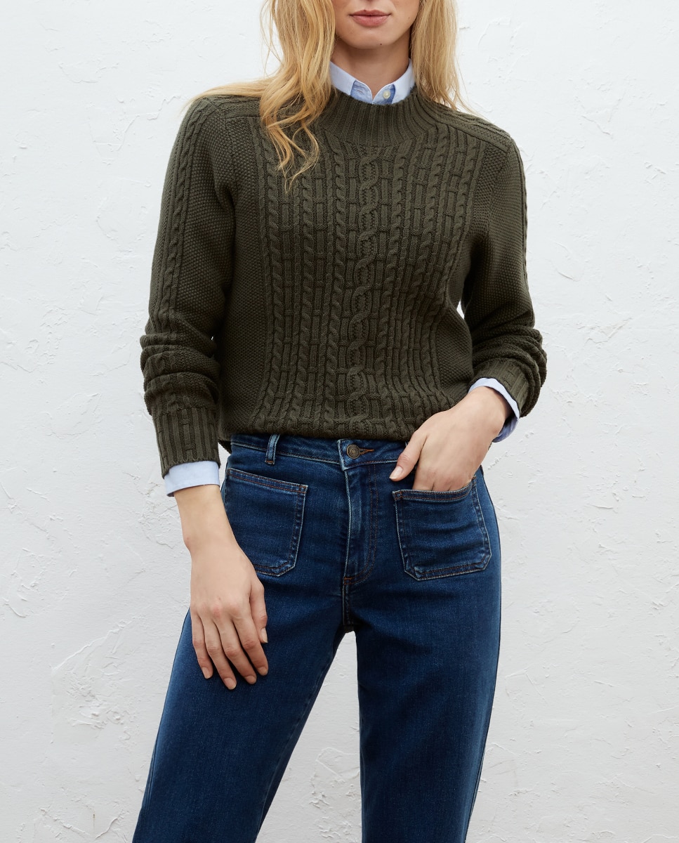 Imagen 0 de Jersey cuello perkins de mujer