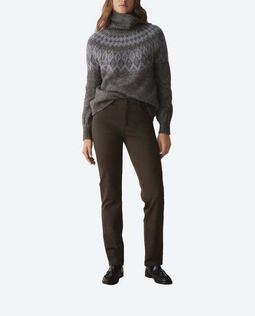Imagen 0 de Pantalón cinco bolsillos semipitillo de mujer