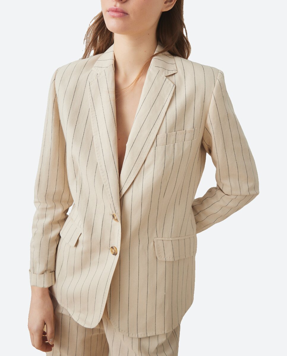 Imagen 0 de Blazer de mujer raya diplomática.