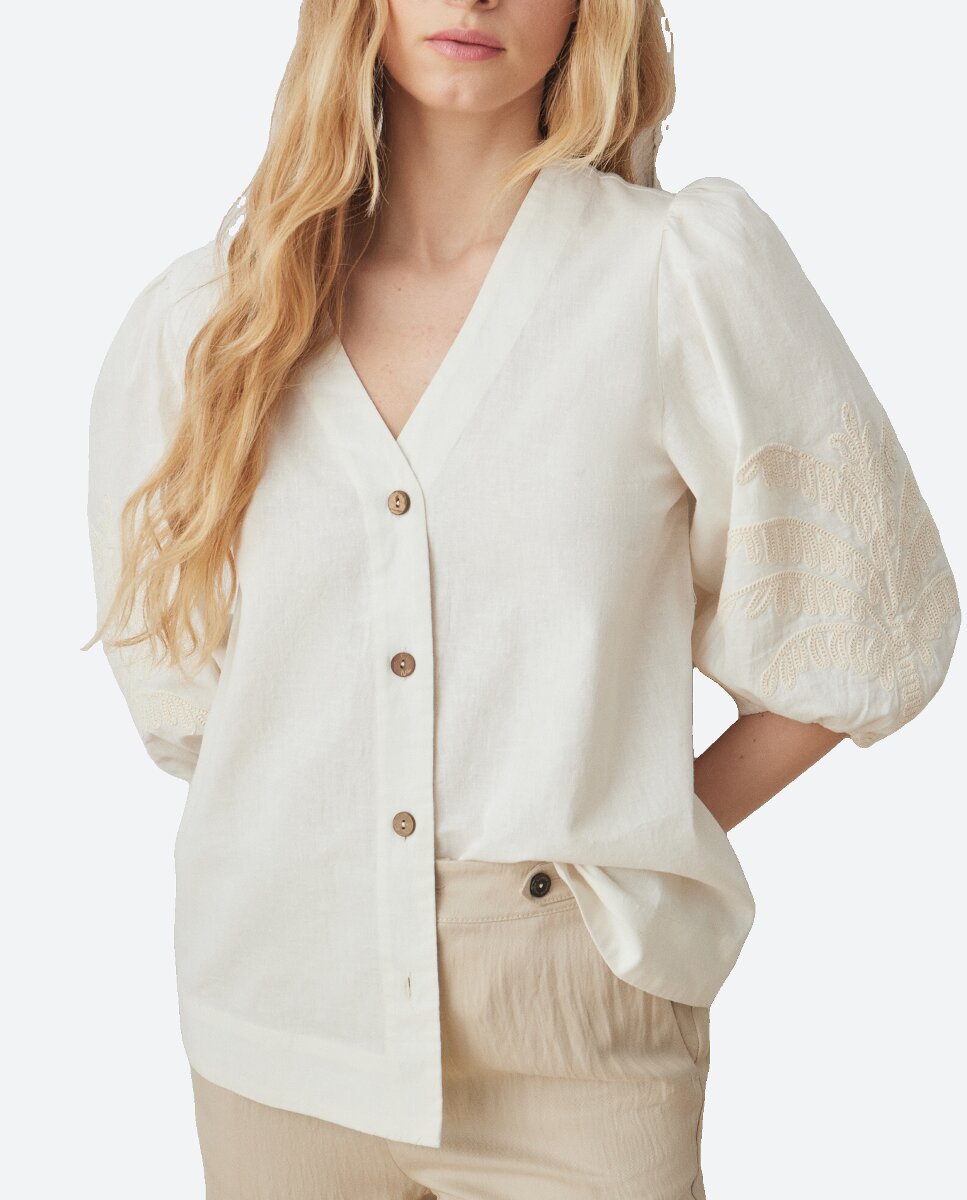 Imagen 0 de Blusa de manga corta de mujer
