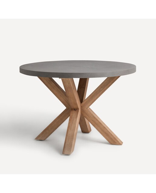 Imagen 0 de Mesa de comedor de jardín redonda de madera de acacia Keros