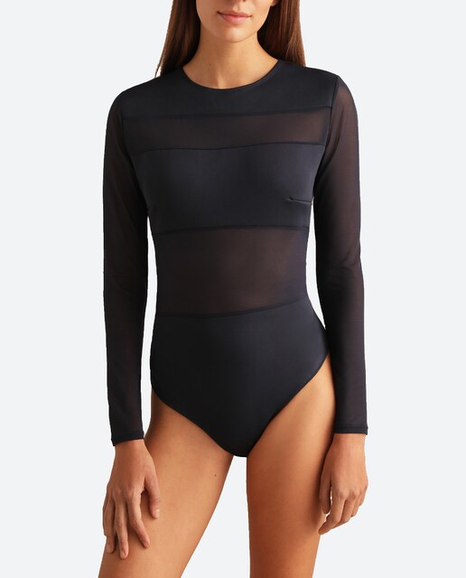 Imagen 0 de Body de manga larga detalle neopreno