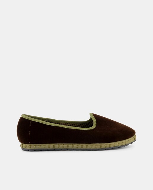 Imagen 0 de Zapatos mujer de terciopelo vivos a contraste