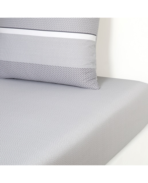 Imagen 0 de Sábana bajera satén de algodón Alton Hugo Boss