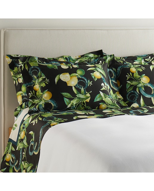 Imagen 0 de Juego de sábanas algodón Limoni Dark Roberto Cavalli