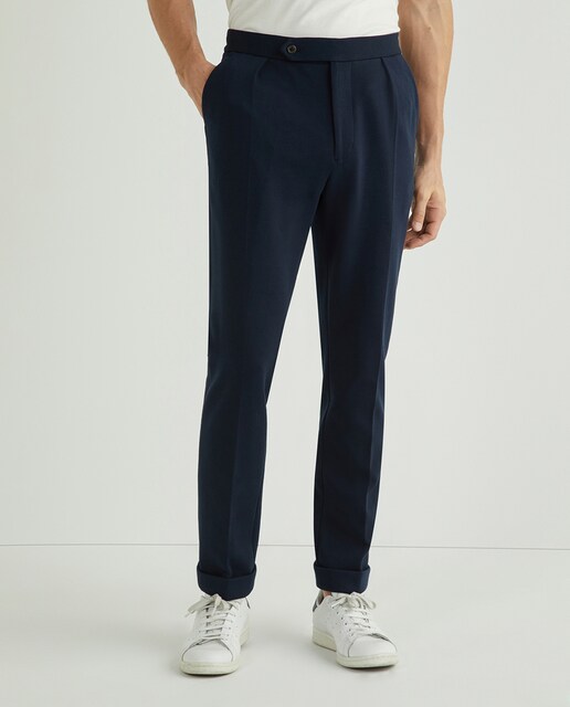Imagen 0 de Pantalón de vestir de hombre regular fit en azul marino