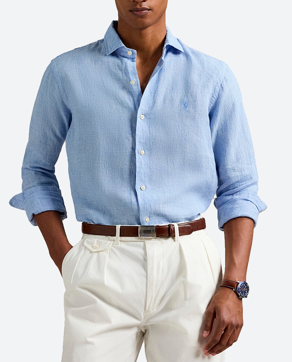 Imagen 0 de Camisa de hombre de lino Regular fit