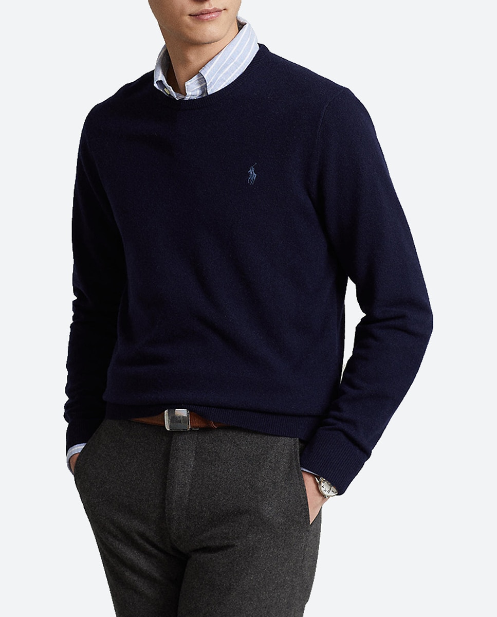 Imagen 0 de Jersey de hombre cuello redondo lana