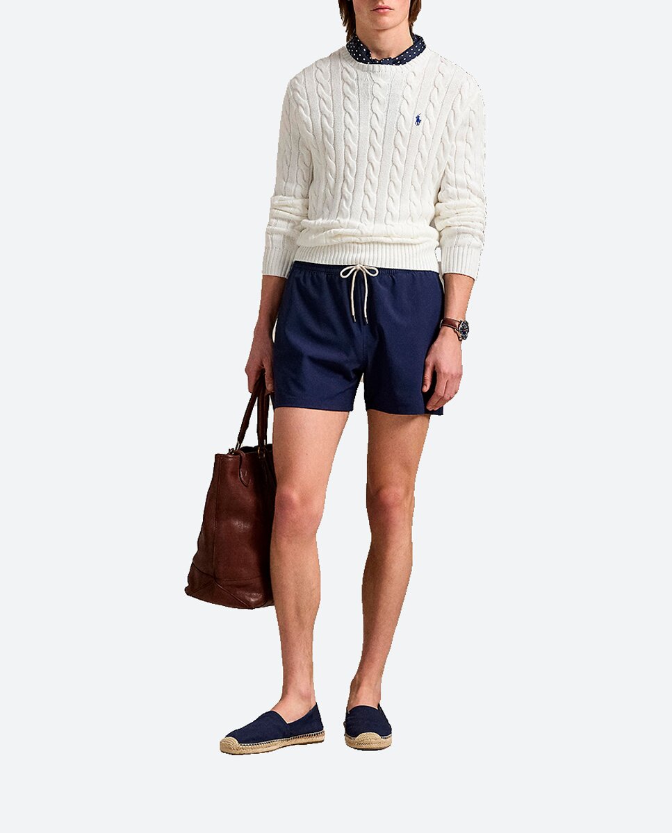 Imagen 0 de Bañador bermuda de hombre Slim fit con cintura elástica