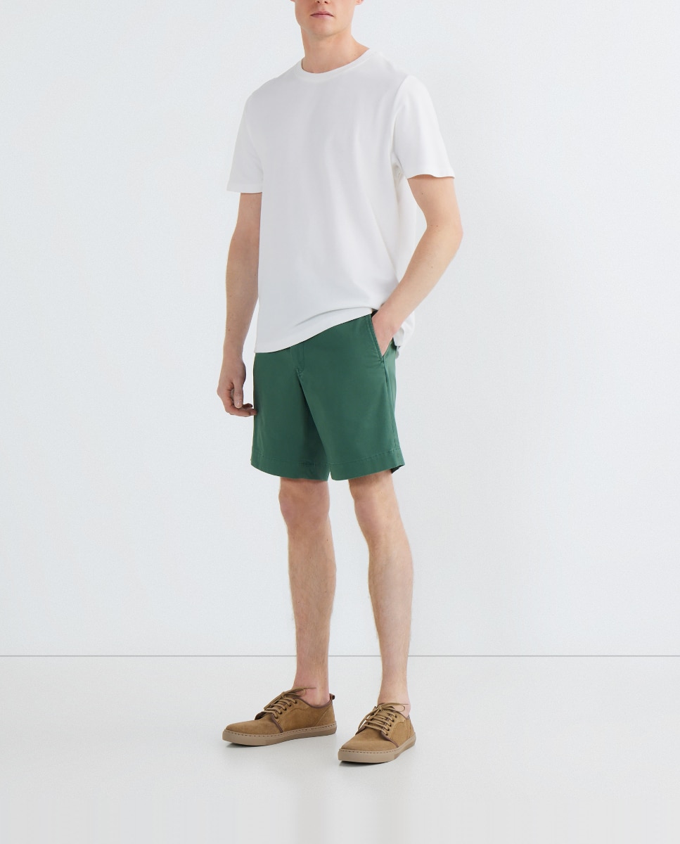 Imagen 0 de Pantalón corto de hombre de algodón Straight fit