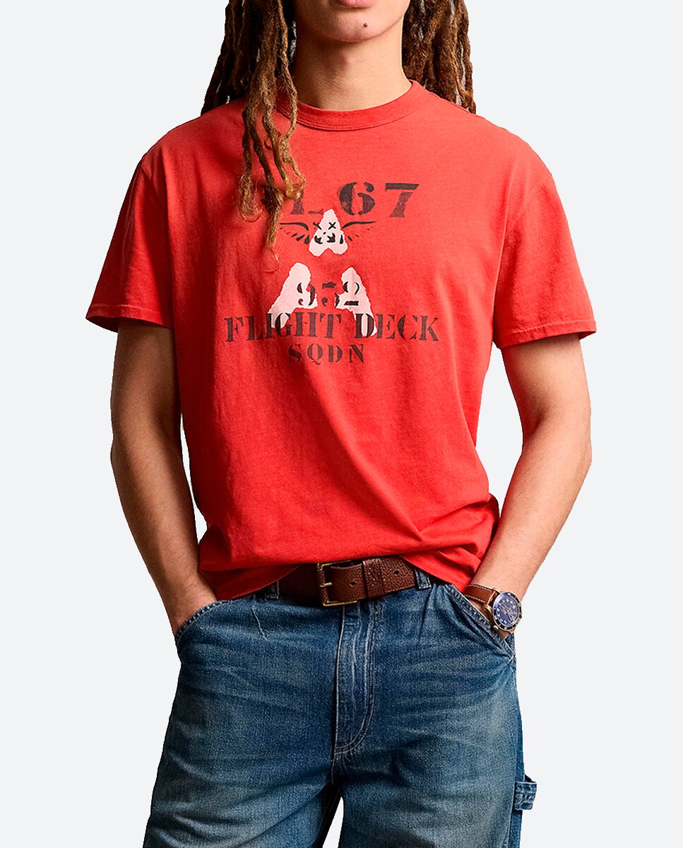 Imagen 0 de Camiseta de hombre de algodón BCI ejército del aire