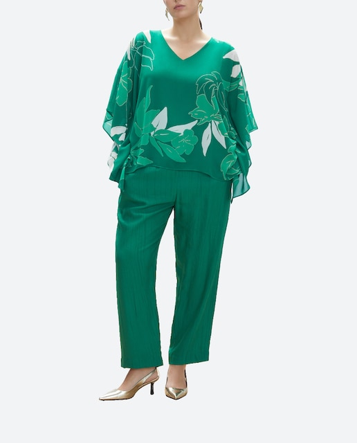 Imagen 0 de Blusa estampada de gasa pañuelo