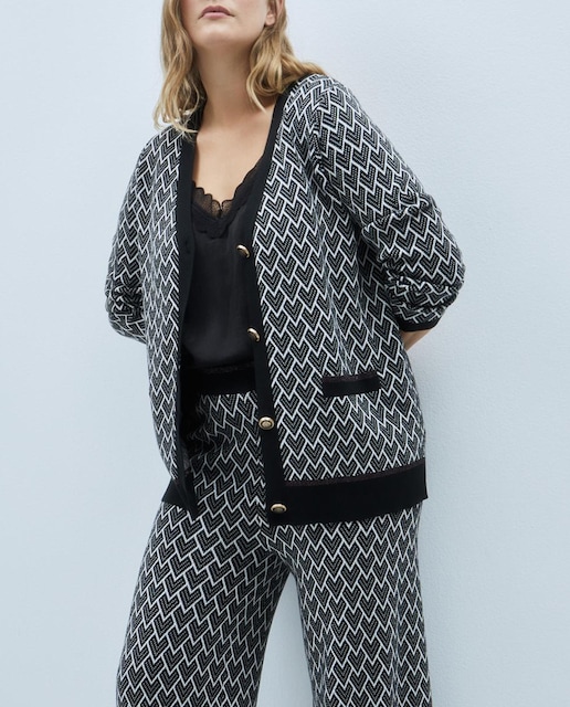 Imagen 0 de Chaqueta de punto mujer jacquard