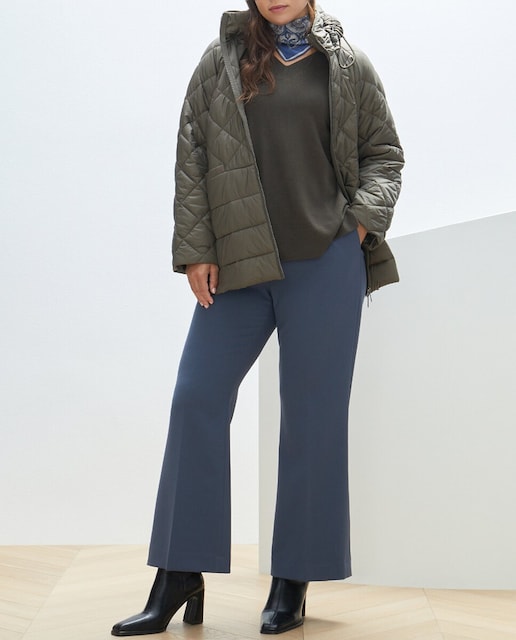 Imagen 0 de Plumífero de mujer con capucha a contraste