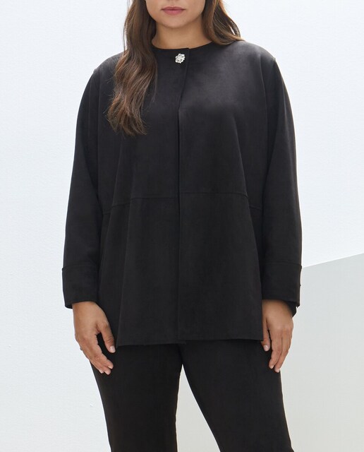 Imagen 0 de Chaquetón de mujer de antelina