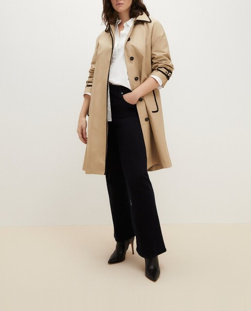 Imagen 0 de Gabardina con vivos a contraste de mujer