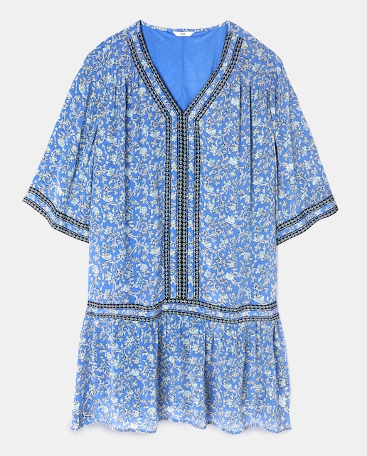 Imagen 0 de Vestido corto estampado cenefas