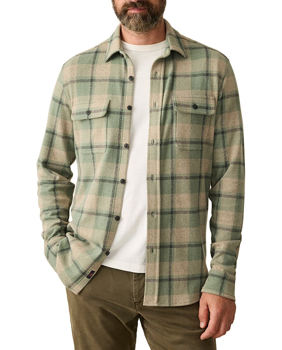 Imagen 0 de Camisa de hombre con stretch y textura de jersey
